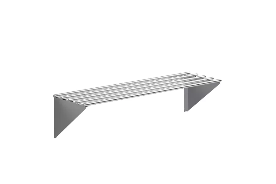 18 in. x 60 in. Stainless Steel Tubular Wall Shelf