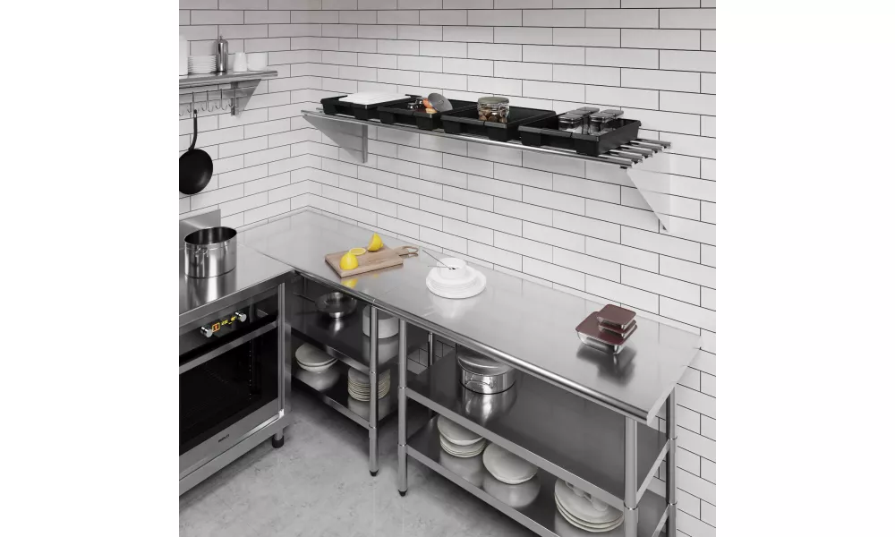AmGood 60" Long X 18" Deep Stainless Steel Tubular