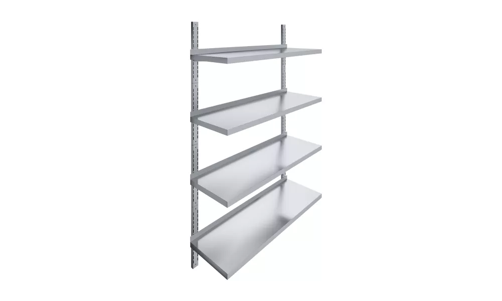 AmGood 16 in. x 48 in. Four-Tier Metal Wall Mount Shelf