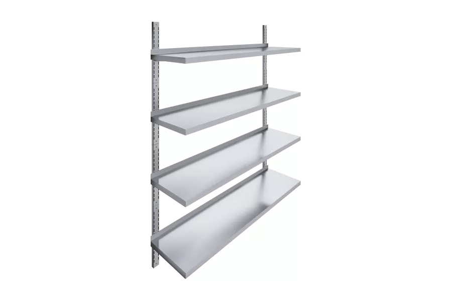 AmGood 16 in. x 60 in. Four-Tier Metal Wall Mount Shelf