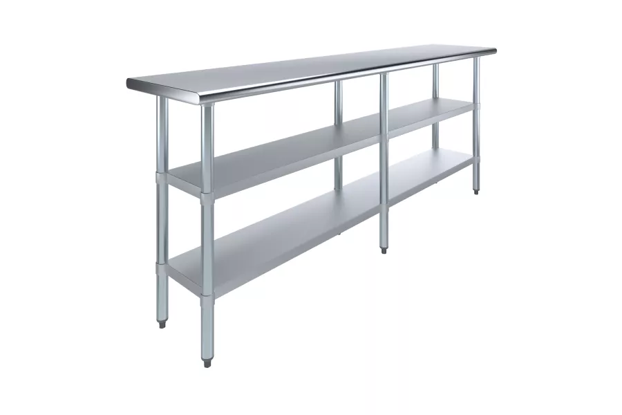 18 in. x 84 in. Stainless Steel Table With Two Undershelves