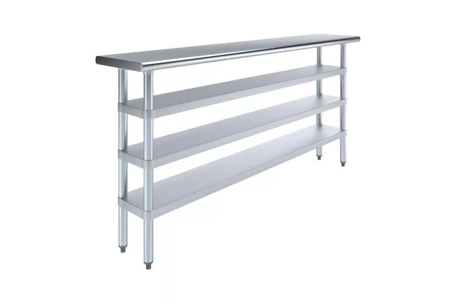 14 in. x 72 in. Stainless Steel Table With Three Undershelves