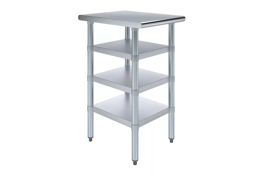 24 in. x 18 in. Stainless Steel Table With Three Undershelves