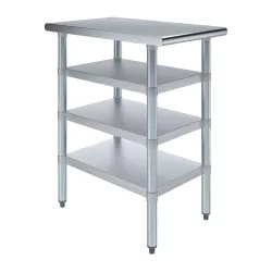 30 in. x 18 in. Stainless Steel Table With Three Undershelves