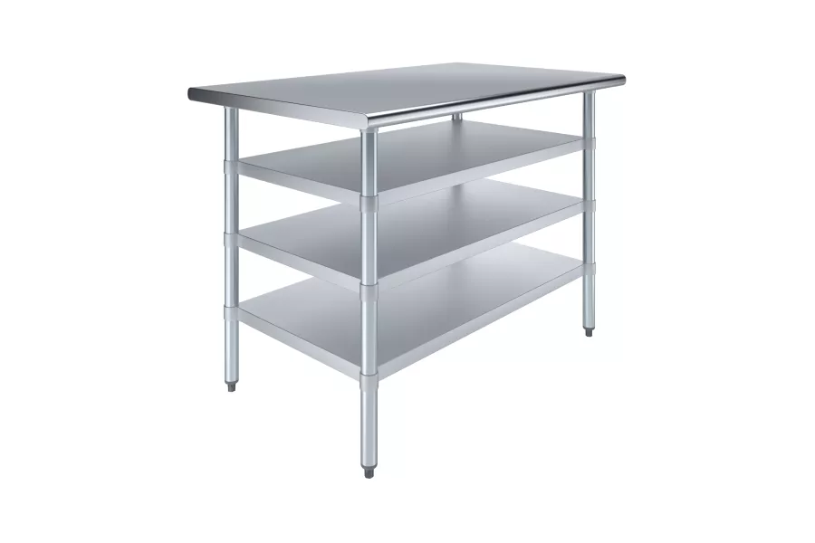 30 in. x 60 in. Stainless Steel Table With Three Undershelves
