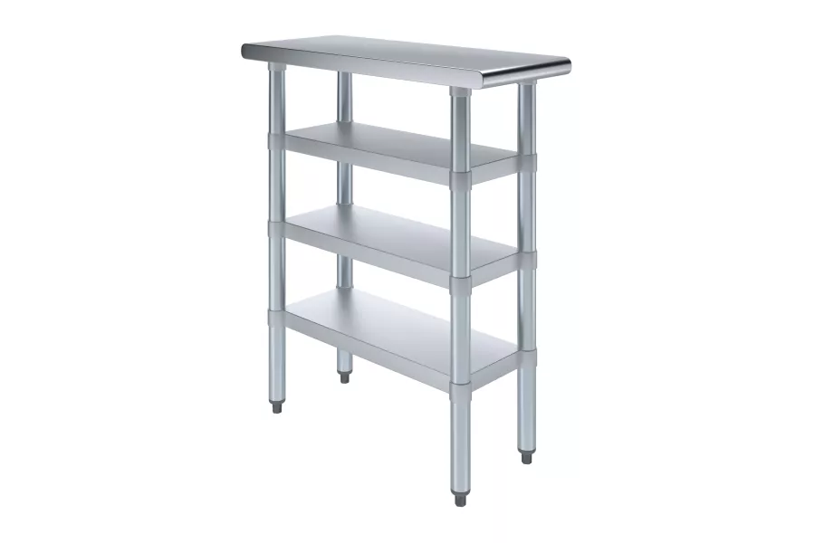 30 in. x 12 in. Stainless Steel Table With Three Undershelves