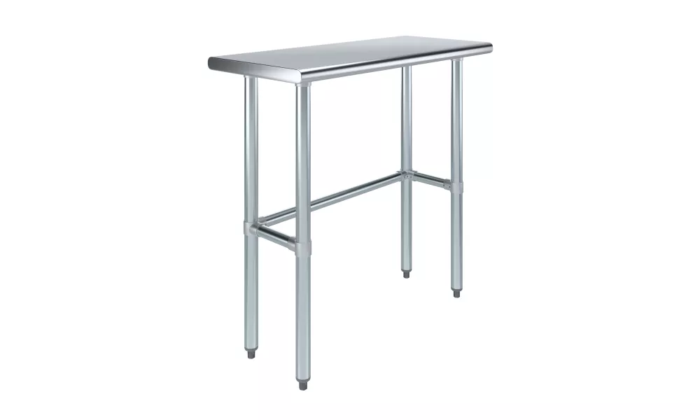 16 in. x 36 in. Open Base Stainless Steel Work Table 
