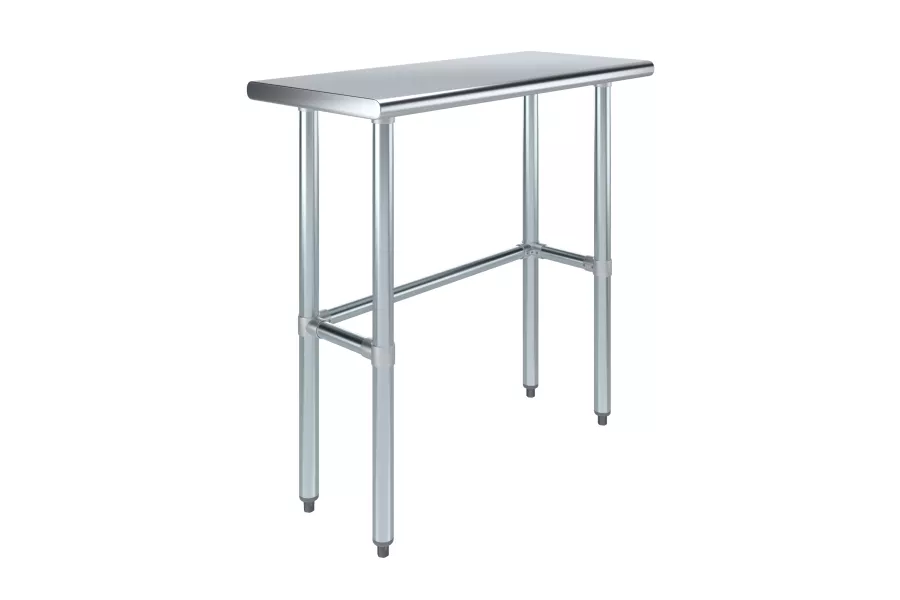16 in. x 36 in. Open Base Stainless Steel Work Table 