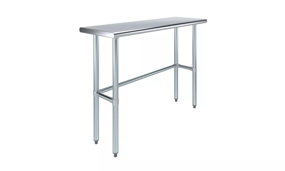 16 in. x 48 in. Open Base Stainless Steel Work Table 