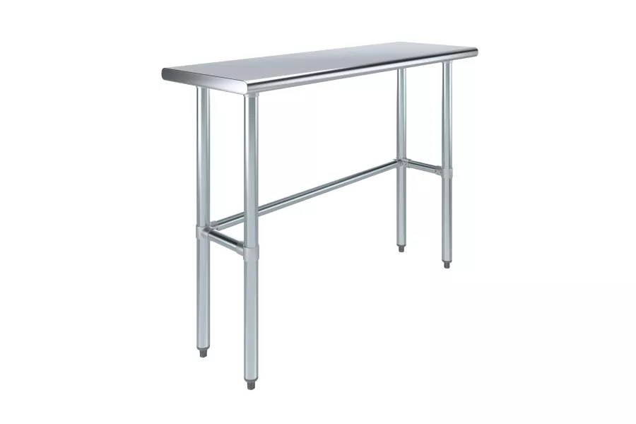 16 in. x 48 in. Open Base Stainless Steel Work Table 