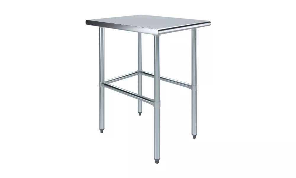 30 in. x 24 in. Open Base Stainless Steel Work Table 