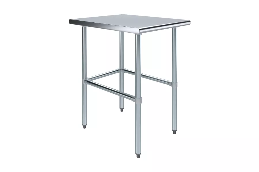 30 in. x 24 in. Open Base Stainless Steel Work Table 