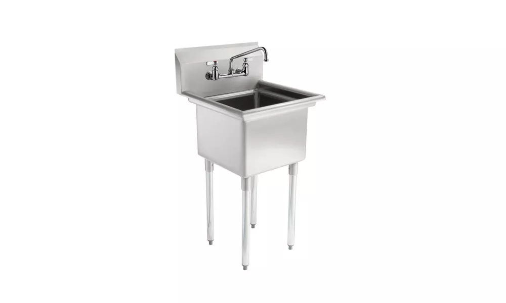 14" x 16" Stainless Steel Prep & Utility | Sink Overall Size: 20" x 22" | NSF | 304 Stainless Steel | Restaurant, Kitchen, Laundry, Garage
