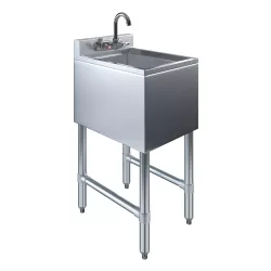 14.5 in. x 19 in. One Compartment Underbar Sink with Faucet