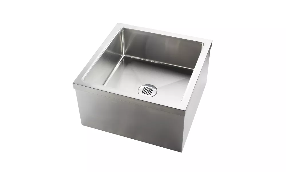 Stainless Steel Floor Mop Sink. 24 in. x 24 in. x 13 in. Sink