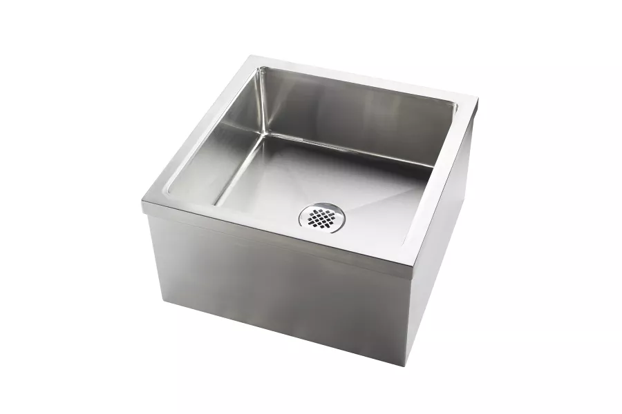 Stainless Steel Floor Mop Sink. 24 in. x 24 in. x 13 in. Sink
