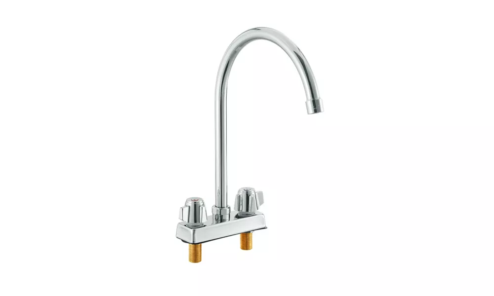 Deck Mount Faucet | 8 1/2" Swivel Spout | 4" Center | NSF | Commercial Kitchen Utility Laundry