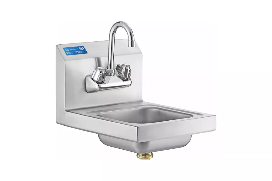 12" x 14" Stainless Steel Wall Mount Hand Sink with Faucet