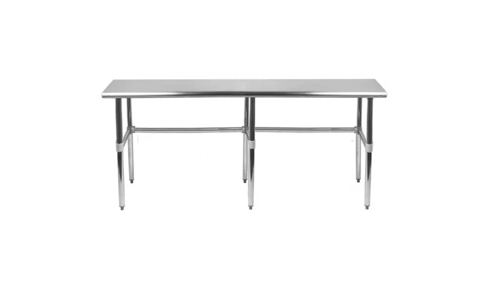 30" X 84" Stainless Steel Work Table With Open Base