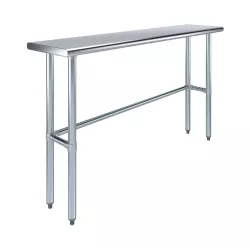 14 in. x 60 in. Open Base Stainless Steel Work Table 