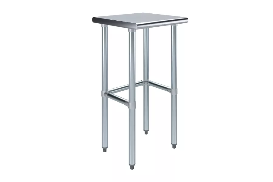 18 in. x 18 in. Open Base Stainless Steel Work Table 