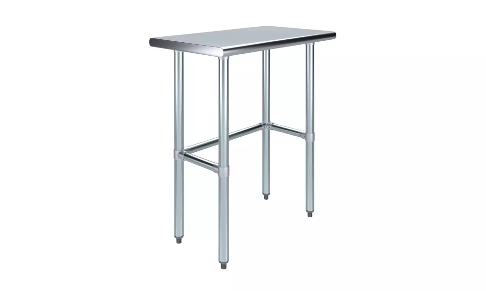 18 in. x 30 in. Open Base Stainless Steel Work Table 