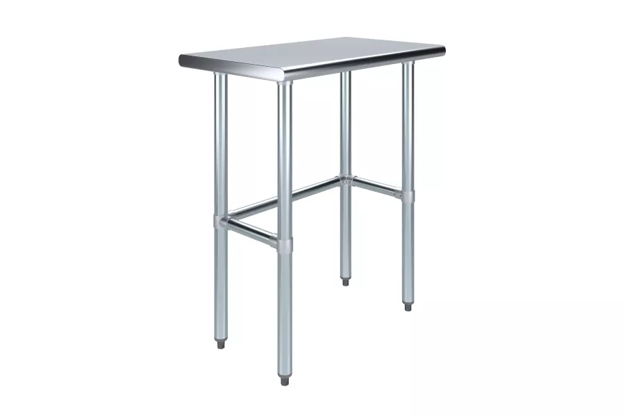 18 in. x 30 in. Open Base Stainless Steel Work Table 