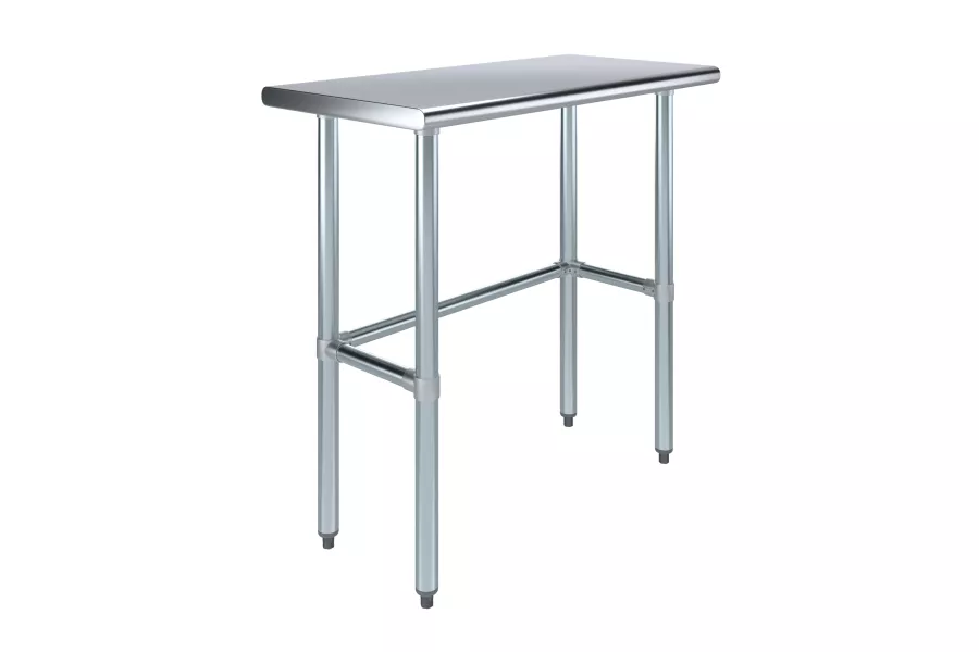 18 in. x 36 in. Open Base Stainless Steel Work Table 
