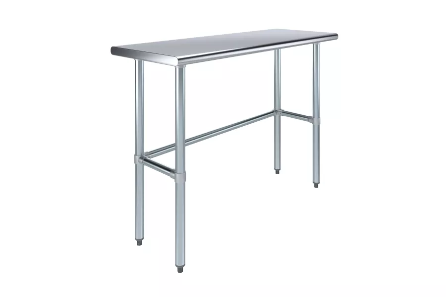 18 in. x 48 in. Open Base Stainless Steel Work Table 