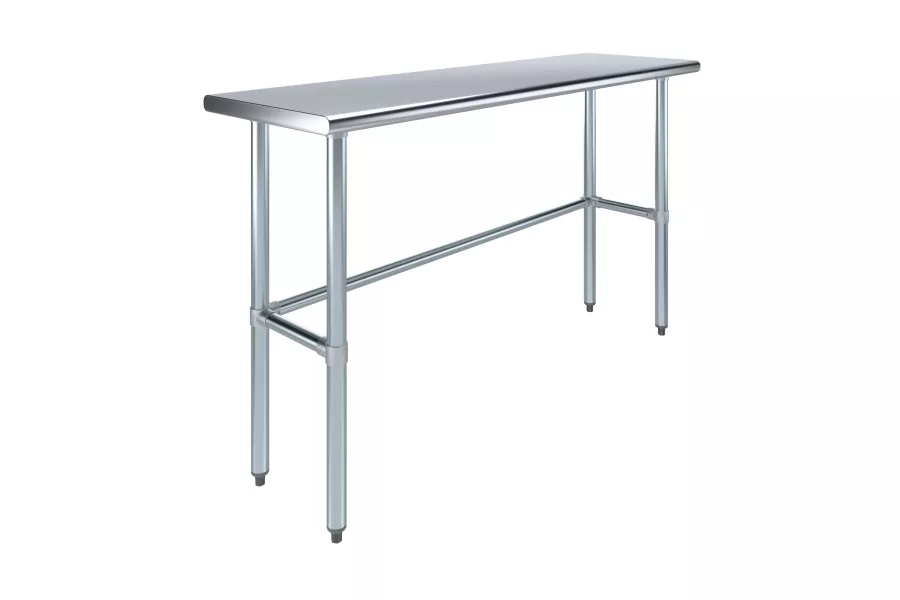 18 in. x 60 in. Open Base Stainless Steel Work Table 