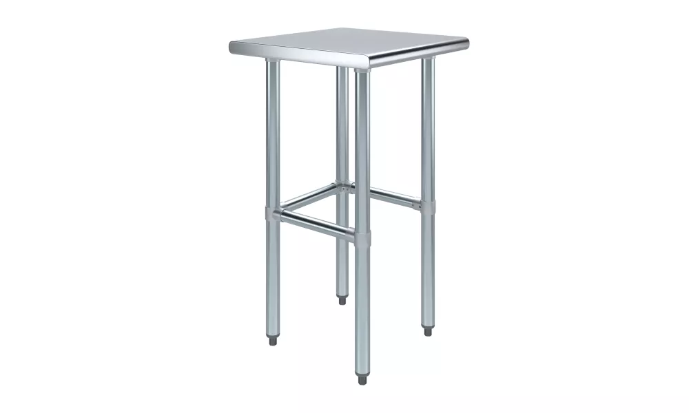 20 in. x 20 in. Open Base Stainless Steel Work Table 