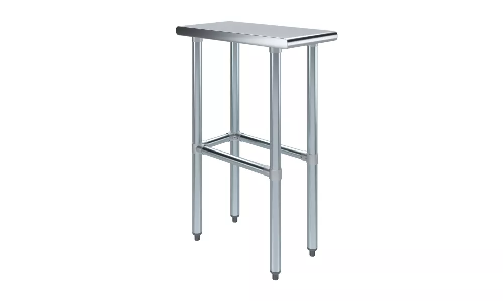 24" X 12" Stainless Steel Work Table With Open Base