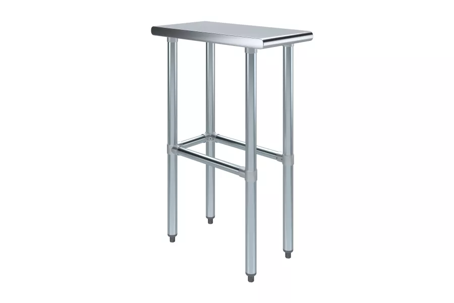 24 in. x 12 in. Open Base Stainless Steel Work Table 