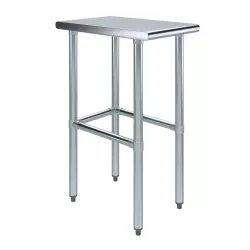 24 in. x 15 in. Open Base Stainless Steel Work Table 