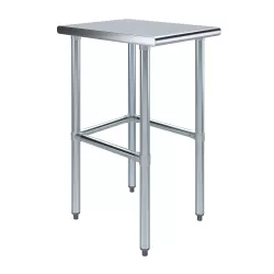 24 in. x 18 in. Open Base Stainless Steel Work Table 