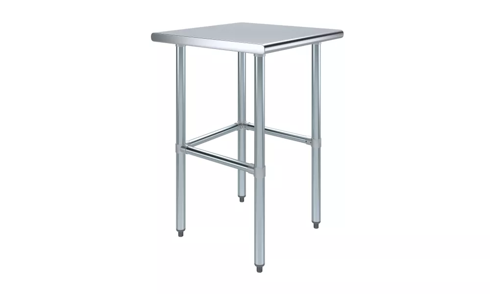 24" X 24" Stainless Steel Work Table With Open Base