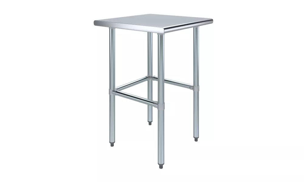 24 in. x 24 in. Open Base Stainless Steel Work Table 