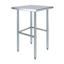 24" X 24" Stainless Steel Work Table With Open Base