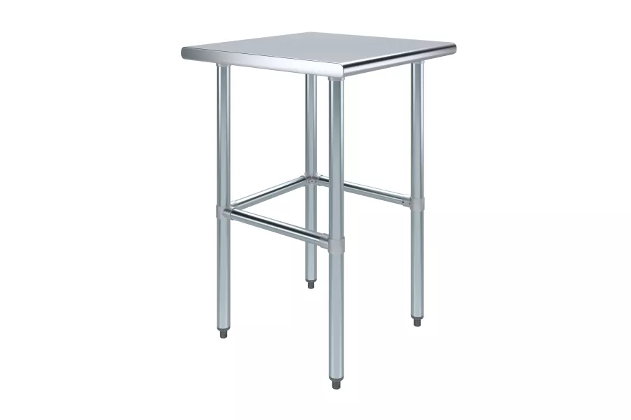 24 in. x 24 in. Open Base Stainless Steel Work Table 