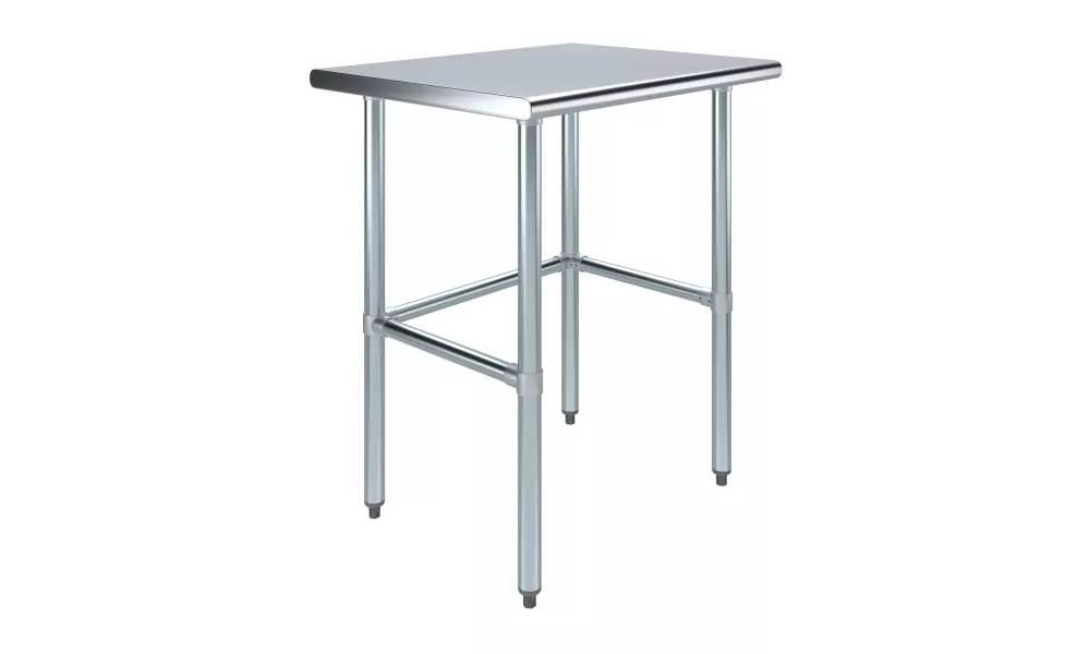 24 in. x 30 in. Open Base Stainless Steel Work Table 