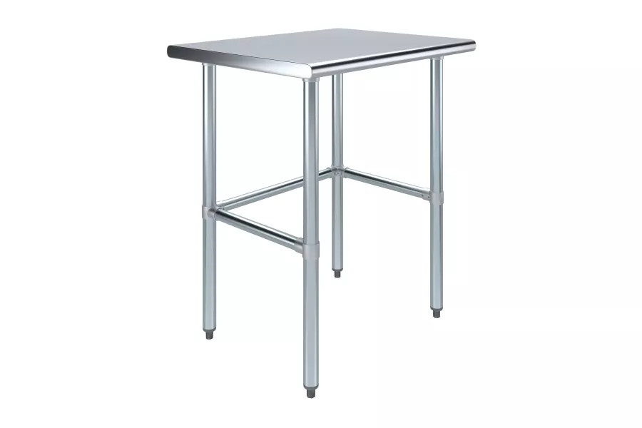 24 in. x 30 in. Open Base Stainless Steel Work Table 