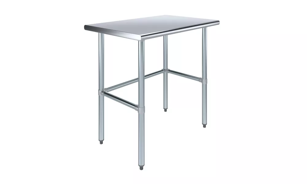 24 in. x 36 in. Open Base Stainless Steel Work Table 