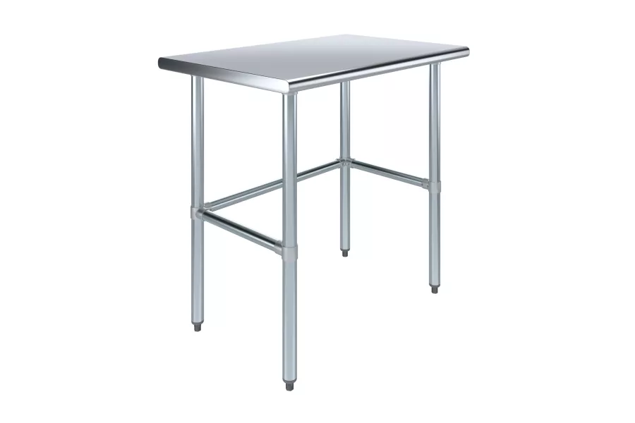 24 in. x 36 in. Open Base Stainless Steel Work Table 