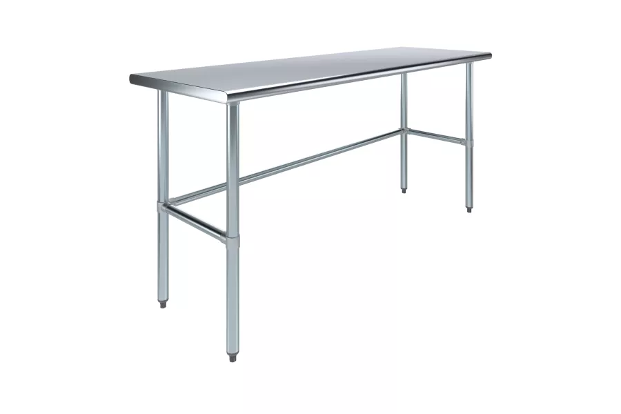 24 in. x 72 in. Open Base Stainless Steel Work Table 