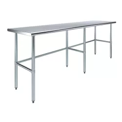 24 in. x 96 in. Open Base Stainless Steel Work Table 