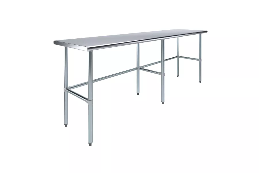 24 in. x 96 in. Open Base Stainless Steel Work Table 