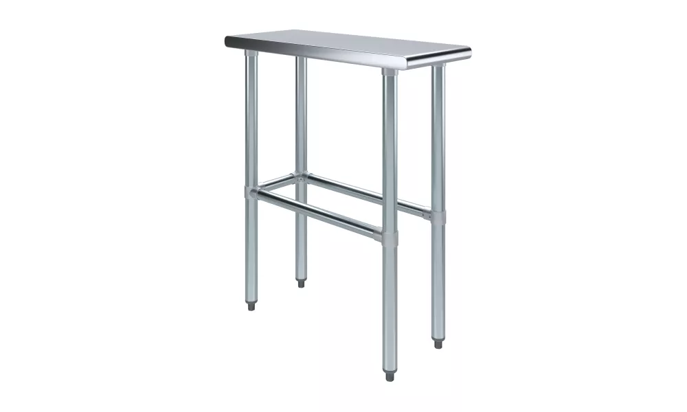 30" X 12" Stainless Steel Work Table With Open Base