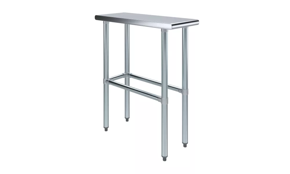 30 in. x 12 in. Open Base Stainless Steel Work Table 