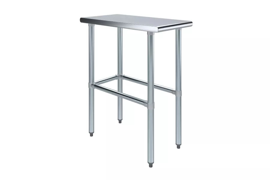 30 in. x 15 in. Open Base Stainless Steel Work Table 