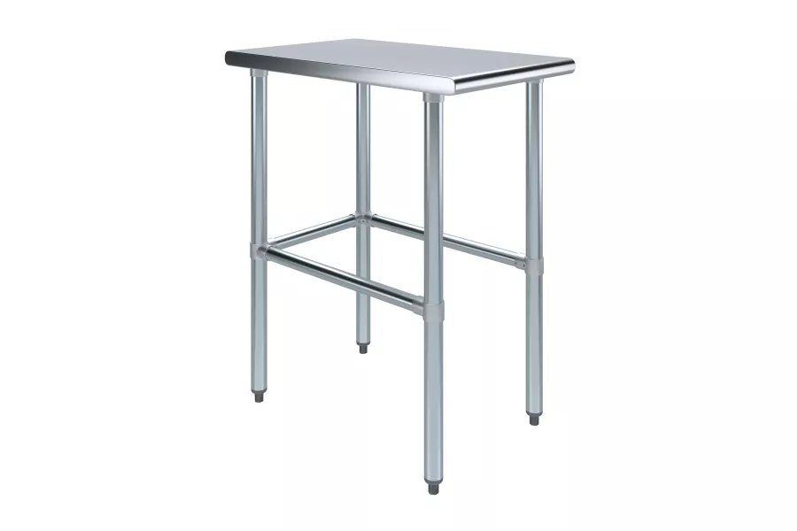 30 in. x 18 in. Open Base Stainless Steel Work Table 